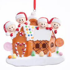 Gingerbread Family Ornament Family of 4 picture