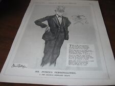 1925 Original POLITICAL CARTOON - Personality PORTRAIT of GEORGE BERNARD SHAW picture