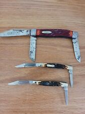 Lot of 3 vintage Camillus pocket knives, Rough Cut picture
