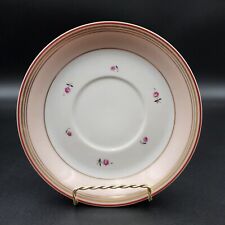 Vintage Limoges Brousseau Rose Bud Saucers Plates Set Of 13 picture