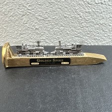 Jupiter No. 119 Golden RailRoad Spike May 10, 1869 Utah Railroad Pewter Trains picture