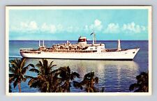 Miami FL-Florida, SS Miami, Ship, Transportation, Antique, Vintage Postcard picture