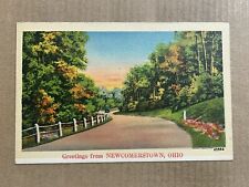 Postcard Newcomerstown OH Ohio Scenic Country Road Greetings Vintage PC picture