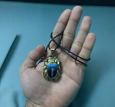 Rare Egyptian Scarab with Pendant Ancient Egyptian Pharaonic Antiques Egypt BC picture