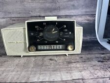 1957 Vintage GE Model C-415A Tube AM Clock Radio MID-CENTURY - Tested Works picture