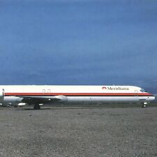Airplane McDonnell Douglas MD-82 Meridiana, SpA Marano AZ UNP Ephemera Postcard picture