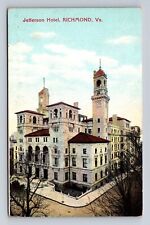 Richmond VA-Virginia, Jefferson Hotel Advertising, Antique, Vintage Postcard picture