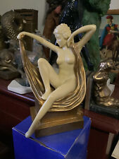Vintage Art Deco Nude Lady Female Statue picture