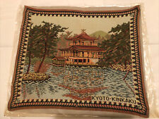 Vintage Kyoto Kinkakuji Temple Japan Woven Tapestry Wall Hanging picture