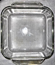 Vtg Pyrex 222-R Clear Glass Casserole Baking Dish 10