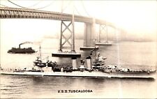 WW2 US Navy Ship RPPC Postcard USS Tuscaloosa CA-37 Cruiser SF picture