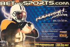 2001 Bet On Sports Online Betting VTG 2000s PRINT AD Sportsbook Football picture