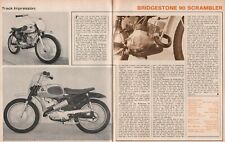 1966 Bridgestone 90 Scrambler - 2-Page Vintage Motorcycle Article picture