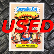 *USED NO REDEMPTION VALUE* GARBAGE PAIL KIDS FOOD FIGHT ADAM BOMB APPETITE CARD picture