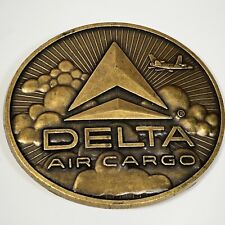 Vintage Delta Airlines Air Cargo Belt Buckle USA Made picture