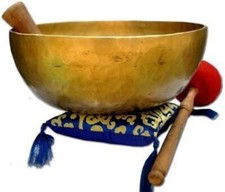 Tibetan Singing Bowl Hand Hammered Healing Meditation 12" Dia picture