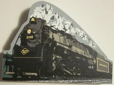 Reading Lines Locomotive 2102 - Hometowne Collectibles Inc. wood shelf sitter picture