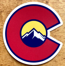 COLORADO STICKER/DECAL 3” MOUNTAINS HIKING OUTDOORS NATURE DENVER STATE LOGO NEW picture