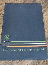 This Is The University Of Miami, Vintage 1950s Brochure Booklet Florida  picture