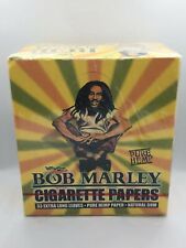 FREE GIFTS🎁Bob Marley King👑Size Pure Hemp Rolling Paper 50Packs Natural Gum💨♨ picture