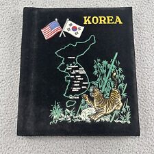 Vintage Korea Velvet Photo Album “Memory of Korea” American Korean United Front picture