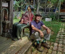 Photo:Cecil Ison Folk Art Installation Home for W 2000s Man with Figure picture