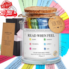 Bible Verse Jar,Read Me When Bible Verses Jar for Emotions and Feelings,Chris... picture
