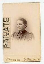 Cabinet Photo - McVickers - New York, Perkinson Studio - Older Lady Button Top picture
