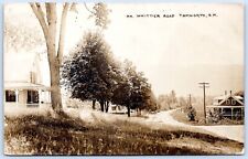 Postcard RPPC NH Tamworth New Hampshire Mt Whittier Road Houses R50 picture