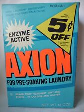 HTF Axion Enzyme Active Pre-Soak Laundry Additive 12 Oz. NOS 1960’s Set Prop picture
