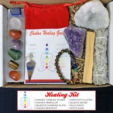 14 Pieces Healing Crystals Kit, Chakra Stones, White Sage, Palo Santo & More picture