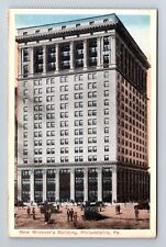 Philadelphia PA-Pennsylvania, New Widener's Building, Antique Vintage Postcard picture