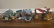 Department 56 Snow Village Shelly's Diner Greenhouse Last Stop Gas Lot *Read* picture