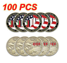 100PCS OEF Combat Veteran Operation Enduring Freedom Challenge Coin Collectible picture