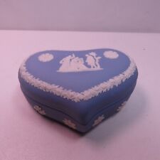 WEDGWOOD Jasperware Heart Shaped Trinket Blue Box picture