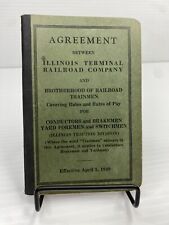 1949 Illinois Terminal Railroad Co. Brotherhood Rrd Trainmen Railway Agreement picture