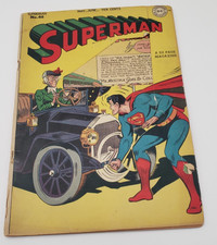 Superman #46 May June 1947 DC Golden Age Comic Poor Condition Cover Damage picture