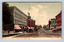 Albion NY-New York, Main Street Looking North, Antique, Vintage c1909 Postcard picture