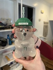 Starbucks Glass bear cup For Coffee, Christmas Gift ideas, Viral glass Bear picture