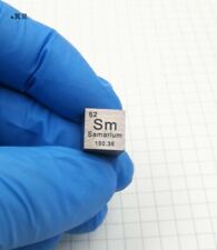 1 pcs 99.9% Purity Pure Samarium Sm 10mm Cube Carved Element Periodic Table  picture