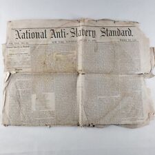 National Anti-Slavery Newspaper 1862 January 18 Black Emancipation Antique A202 picture