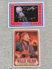 DOLLY PARTON / WILLIE NELSON - SET OF 2 TRADING CARDS COUNTRY MUSIC MEMORABILIA picture