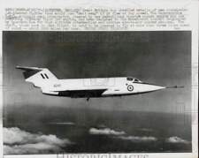 1957 Press Photo Saunders-Roe S-R53 fighter interceptor in flight, England picture