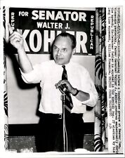 LD351 1957 United Press Wire Photo GOVERNOR WALTER KOHLER SPEECH TO REPUBLICANS picture