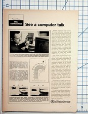 Bell Labs Computer Talk Speech Synthesis Article Vintage Technology Research picture