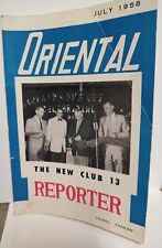 1958 Vintage ORIENTAL The New Club 13 Reporter Taipel Taiwan Air Task Force 13 picture