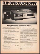 1977 Peripheral Vision Denver Colorado $750 Computer Floppy Drive Print Ad picture