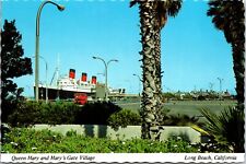 Queen Mary Long Beach, Ca Mary's Gate Village Chrome Postcard Ocean Liner A1721 picture