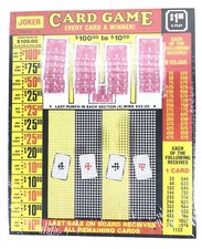 $1.00 JOKER CARD Game Punch Board Card Money Raffle Gambling 1600 Hole picture