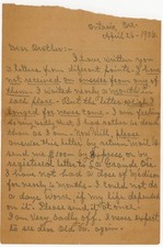 1906 DISTRESSED Letter Dillard Family Early San Francisco Earthquake Referenced picture